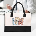 Sac à Main Personnalisé avec Nom et Titre pour Éléments Médicaux Cadeau Anniversaire pour Infirmière Médecin