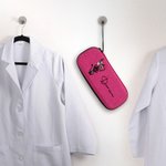 Personalisierte Geburt Blumenstrauß Bogen Stethoskop Fall mit Mesh-Taschen und Name Geburtstag Krankenschwester Graduierung Geschenk Krankenschwester 