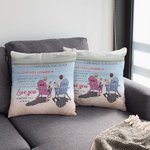 Gepersonaliseerd Love You Longer Nature Island Couple Vakantie Kussenhoes Valentijnsdag Cadeau Home Decoration