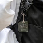 Personalized World Travel Acrylic Luggage Tag with Text Travel Accessories Adventure Gift for Traveler Friend