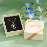 Personalised Dainty Fairy Minimalist Name Necklace Birthday Encouragement Gift for Peter Pan Lover Girl Women