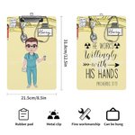 Appunti personalizzati a basso profilo appesi con le mani con nome Regalo di laurea di apprezzamento per infermiere, medico e studente di medicina