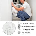 Couverture Douce Personnalisée avec Nom et Photo d'Animal de Compagnie Cadeau d'Anniversaire pour Amoureux de Chien Chat