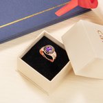 Personalized Engraved Birthstone Zircon Graduation Ring with Name and Year Class of 2025 Graduation Gift for Graduates
