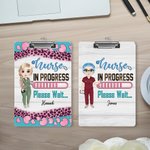 Personalised Cartoon Nurse Character Portable Clipboard with Name Nurse Week Appreciation Gift for for Nurse Medical Student