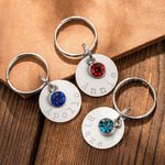 Personalised Horse Saddle and Bridle Aluminum Charm with Engraved Name and Gemstone Lightweight Horse Riding Accessories Gift for Horse Lovers