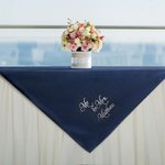 Personalized Embroidered Mr & Mrs Tablecloth with Name Table Decor Wedding  Gift for Bride Groom