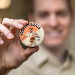 Personalised Two-tone Sport Team Photo Pin Button Badge with Name and Number Set of 5 Olympic Games Team Gift for Sport Lovers