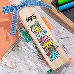 Effaceur de tableau noir graffiti personnalisé avec 2 stylos marqueurs Appréciation Cadeau de rentrée pour professeur