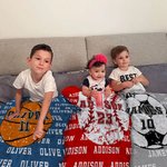 Personalized Basketball Football Baseball Soccer Sport Theme Soft Blanket with Number and Name Birthday Team Gift for Athletes Ball Sport Lovers