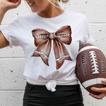 Sudadera con lazo coqueta de fútbol personalizada con número y nombre Regalo de cumpleaños el día del partido para los amantes del fútbol