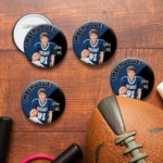 Personalised Two-tone Sport Team Photo Pin Button Badge with Name and Number Set of 5 Olympic Games Team Gift for Sport Lovers