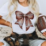 Sudadera con lazo coqueta de fútbol personalizada con número y nombre Regalo de cumpleaños el día del partido para los amantes del fútbol