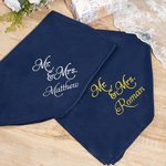 Personalized Embroidered Mr & Mrs Tablecloth with Name Table Decor Wedding  Gift for Bride Groom