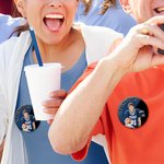 Personalised Two-tone Sport Team Photo Pin Button Badge with Name and Number Set of 5 Olympic Games Team Gift for Sport Lovers