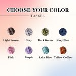 Personalisierte klassische hohle hölzerne Lesezeichen mit Quaste eingraviert Name Geburtstag Graduierung Geschenk für Leser Buchliebhaber