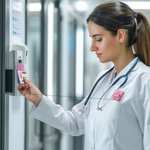 Personalized Walking HR Violation Glitter Retractable ID Badge Buddy Reel with Text Thank You Nurse Week Gift for Nurse Doctor Medical Staff