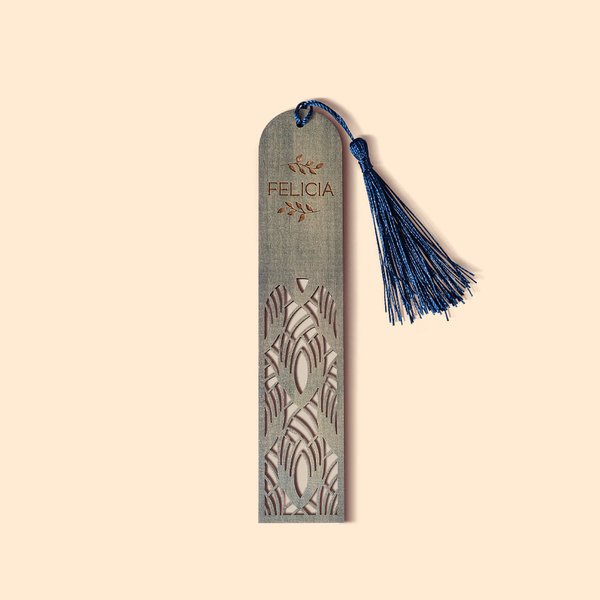 Personalisierte klassische hohle hölzerne Lesezeichen mit Quaste eingraviert Name Geburtstag Graduierung Geschenk für Leser Buchliebhaber