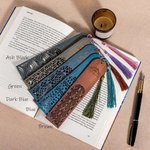 Personalisierte klassische hohle hölzerne Lesezeichen mit Quaste eingraviert Name Geburtstag Graduierung Geschenk für Leser Buchliebhaber