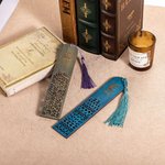 Personalisierte klassische hohle hölzerne Lesezeichen mit Quaste eingraviert Name Geburtstag Graduierung Geschenk für Leser Buchliebhaber