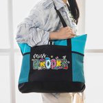 Personalisierte Bleistift Apfel Notebook Floral Doodle Brief Zippered Tote Bag zurück zu Schule Fräulein Lehrer Anerkennung Geschenk für Frauen