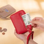 Portafoglio personalizzato con portachiavi e portachiavi, regalo di compleanno per le donne.