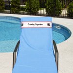 Personalized Multicolour Lounge Chair Cruise Towel Holder Anchor Band with Text Beach Travel Accessories Birthday Summer Vacation Gift for Tourists