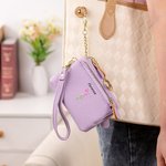 Portafoglio personalizzato con portachiavi e portachiavi, regalo di compleanno per le donne.