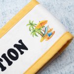 Personalized Multicolour Lounge Chair Cruise Towel Holder Anchor Band with Text Beach Travel Accessories Birthday Summer Vacation Gift for Tourists