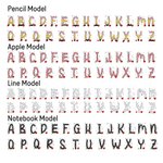 Personalised Doodle Pencil Apple Letter Large Capacity Waterproof Laundry Storage Basket with Handle Back to School Appreciation Gift for Teacher