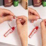 Gepersonaliseerde Multicolor 3D gedrukte Tumbler naam label charme met roestvrij staal lus Tumbler accessoires cadeau voor familie vrienden