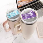 Gepersonaliseerde schattige 3D afgedrukte hond kat silhouet naam plaat Tumbler accessoires voor 20oz tot 64oz Stanley verjaardagscadeau voor dierenlie