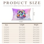 Personalized Cartoon Rainbow Floral Unicorn Soft Throw Pillow Cover with Name Birthday Children's Day Gift for Kids Unicorn Lovers