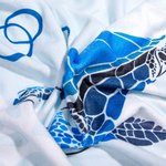 Personalised Underwater World Oversized Quick Dry Turtle Beach Towel with Name Summer Travel Essential Gift for Friend Family