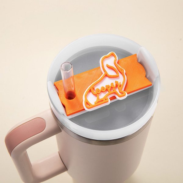 Personalizado lindo 3D impreso perro gato raza silueta nombre placa etiqueta vaso accesorios para 20oz a 64oz Stanley regalo de cumpleaños para amante