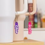 Gepersonaliseerde Multicolor 3D gedrukte Tumbler naam label charme met roestvrij staal lus Tumbler accessoires cadeau voor familie vrienden