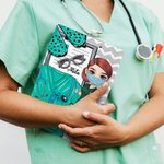 Personalized Cartoon Medical Tools Hanging Clipboard with Low Profile Clip Graduation Appreciation Gift for Nurse Doctor Medical Student