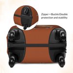 Personalised Cute Floral Highland Cow Luggage Protective Cover with Name Fits 18-32 Inches Suitcase Travel Essentials Vacation Gift for Travel Lovers