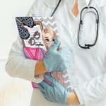 Personalized Cartoon Medical Tools Hanging Clipboard with Low Profile Clip Graduation Appreciation Gift for Nurse Doctor Medical Student