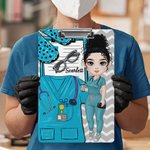 Personalized Cartoon Medical Tools Hanging Clipboard with Low Profile Clip Graduation Appreciation Gift for Nurse Doctor Medical Student