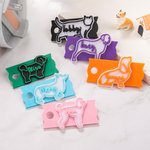 Gepersonaliseerde schattige 3D afgedrukte hond kat silhouet naam plaat Tumbler accessoires voor 20oz tot 64oz Stanley verjaardagscadeau voor dierenlie