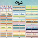 Personalised Vintage Colored Stripes Soft Quick Dry Kid Hooded Beach Towel with Name Summer Vacation Beach Accessories Gift for Kids