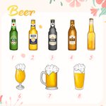 Personalised Funny Drink Beer Design Photo Button Badge Pin with QR Code Set of 5 Wedding Bachelorette Party Gift for Couple