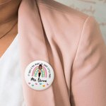 Henkilökohtainen Se vie Big Heart Cartoon Rainbow Pin Pin Button Badge nimi arvostus syntymäpäivälahja opettajalle