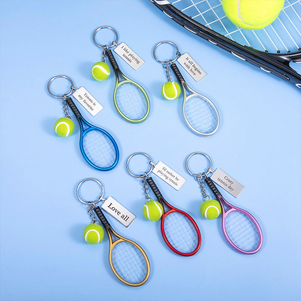 Infinity Collection Tennis-Schlüsselanhänger – Danke Coach Geschenk, Silberfarben, Für Trainer & Fans
