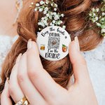 Personalised Funny Drink Beer Design Photo Button Badge Pin with QR Code Set of 5 Wedding Bachelorette Party Gift for Couple