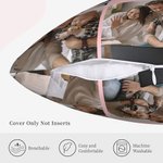 Henkilökohtainen Perhe tulee aina olemaan yhteydessä Sydän Photo Collage heittää tyynyn kansi Syntymäpäivä Housewarming lahja perheelle