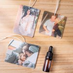 Personalisierter Duftender Lufterfrischer Foto-Autoanhänger mit Einzigartigem Bild Lufterfrischer Neuheit Geschenk