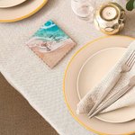 Personliga 5 stycken hjärtformade strandmagnetiska flasköppnare med text och kortpaket Bride Shower Wedding Party Favor Present för gäster