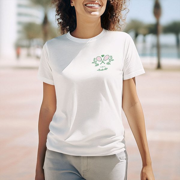 Personlig Retro Tennisracket Unisex T-Shirt Sweatshirt Hoodie med namn Match Day Födelsedagspresent för tennisälskare Coach